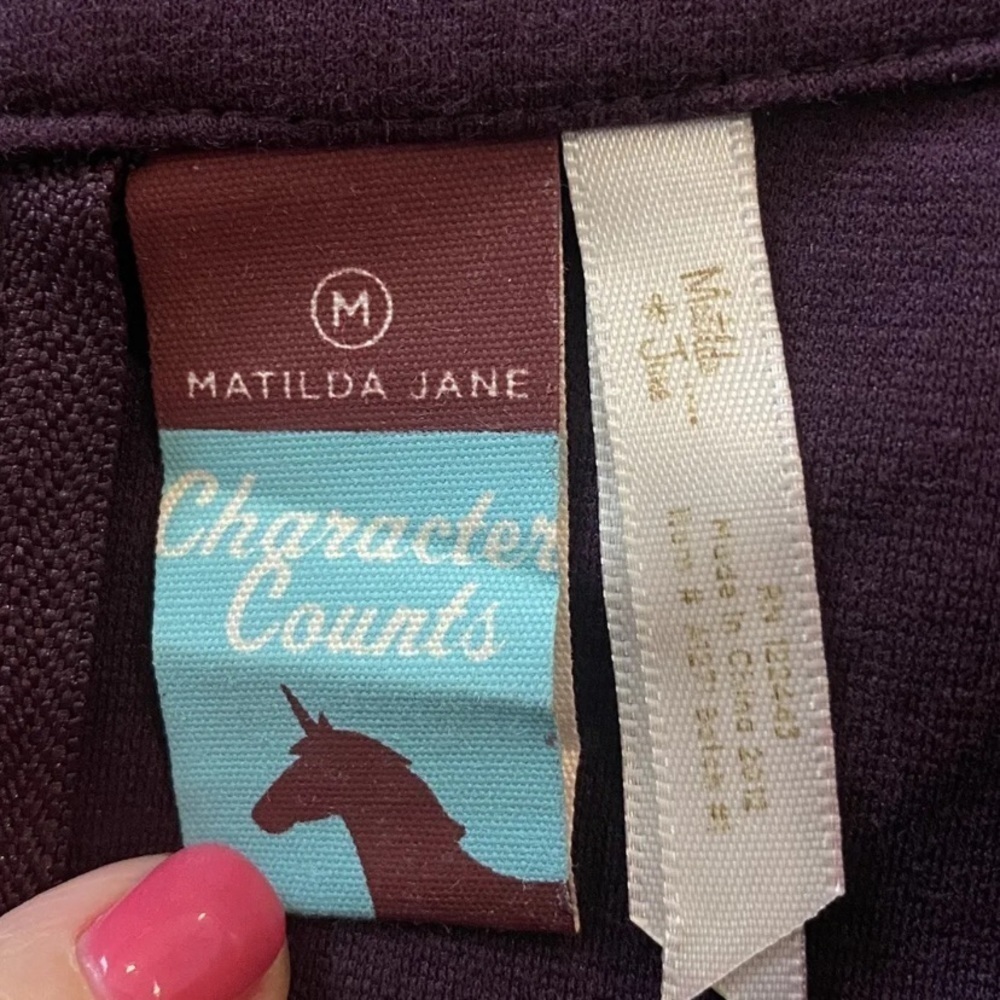 Matilda‎ Jane Purple Sleeveless Dress Womens Size Medium (887) - Picture 5 of 6